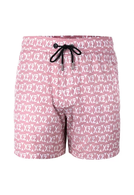 Плувни шорти Sea Shey 28985 с лого - Розово
