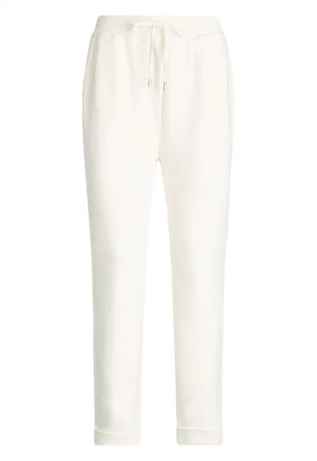 Поларен панталон с регулируема талия - Слонова кост