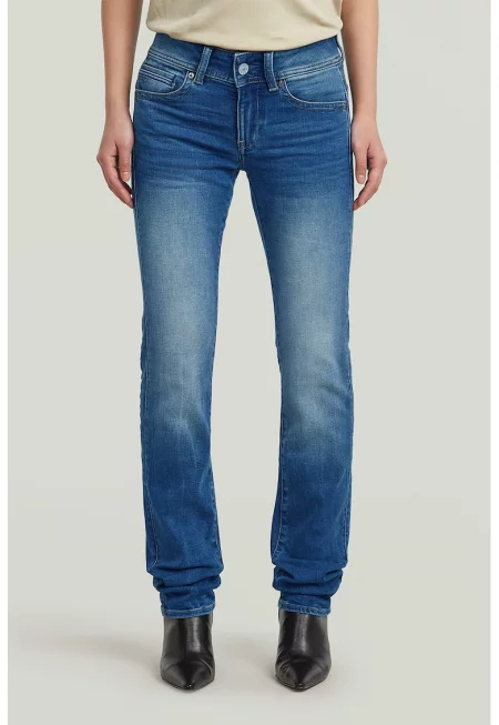 Прави дънки Midge - Син меланж