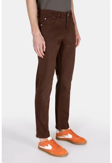 Прави дънки - Тъмнокафяв