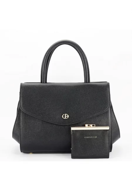 Премиум чанта с портфейл B-CB2427-2 M6 - Черен