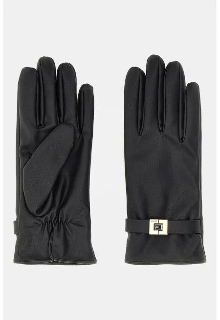 Ръкавици от еко кожа - Черен