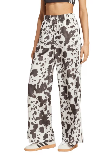 Разкроен панталон с висока талия и десен