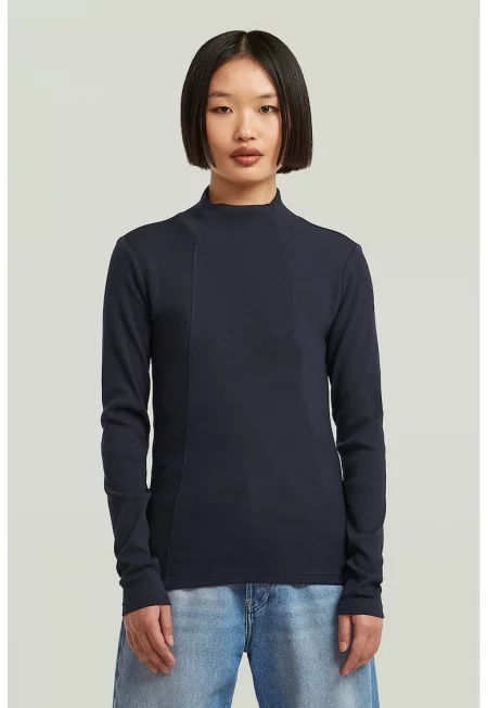 Слим блуза с памук