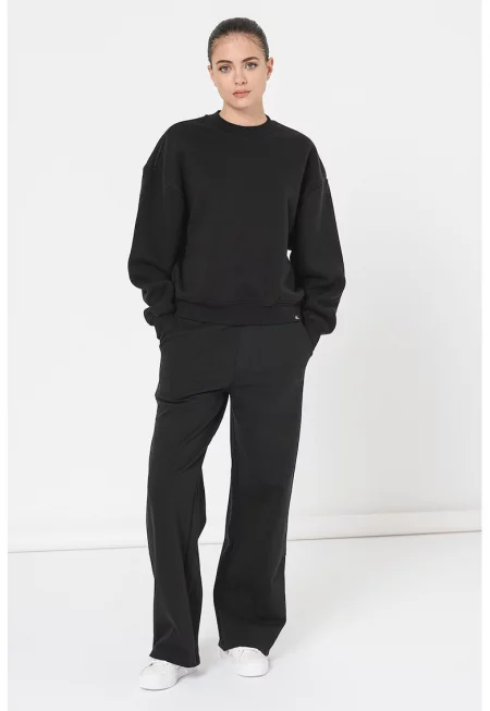 Суитшърт със свободна кройка - Избеляло черно