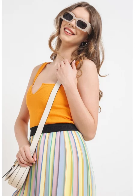 Топ с рипс - Оранжев