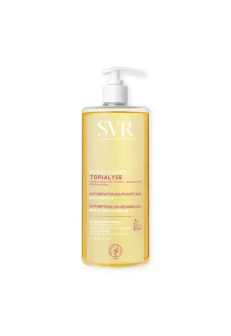 Topialyse измивно олио с антииритативно и омекотяващо действие - което възстановява липидите - с действие за 24 часа