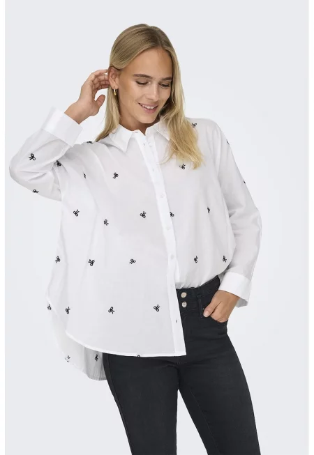 Уголемена риза New с бродерии