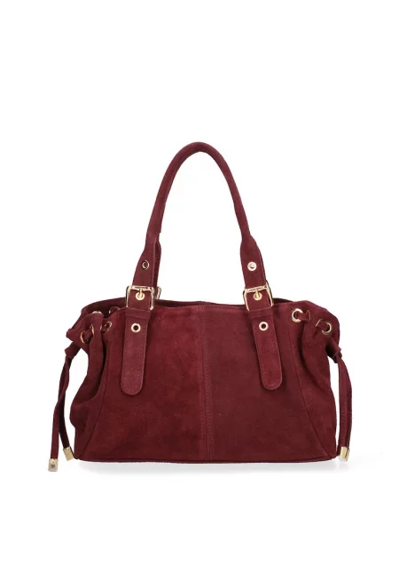 Велурена чанта за рамо Lumena Lux