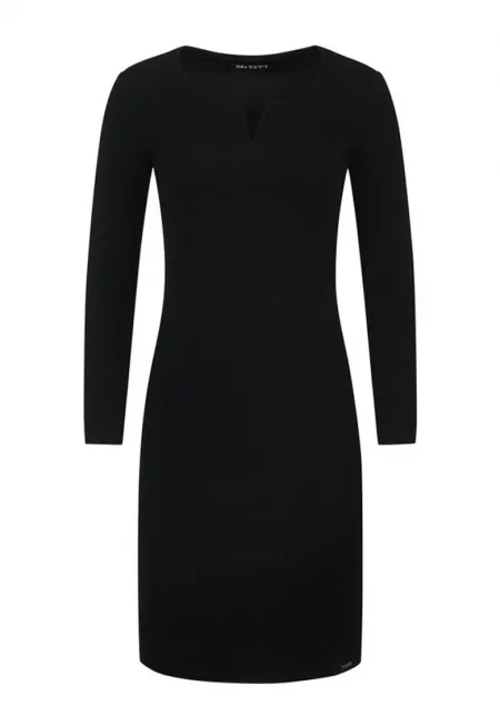 Вталена рокля с лурексови елементи