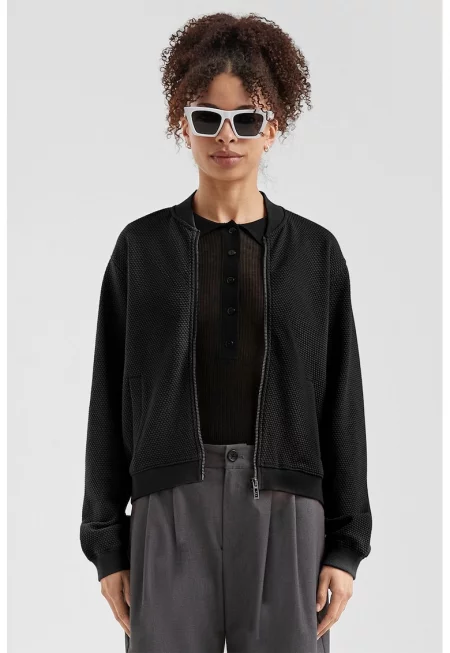 Яке бомбър със странични джобове