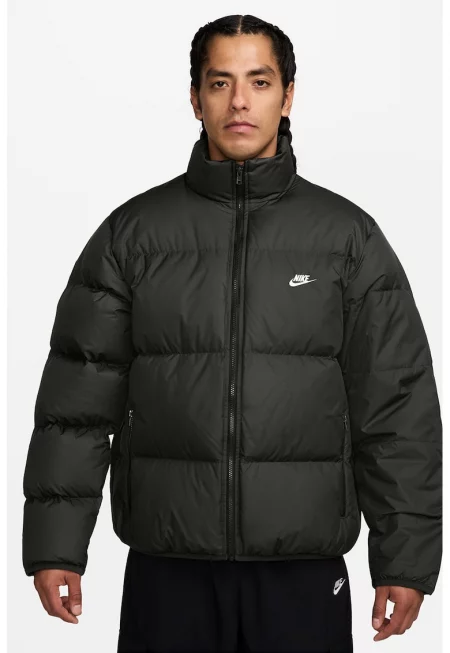 Зимно яке с джобове с цип - Бледозелен