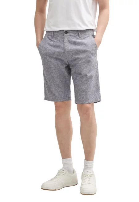 Бермуди чино с лиосел - Сив меланж