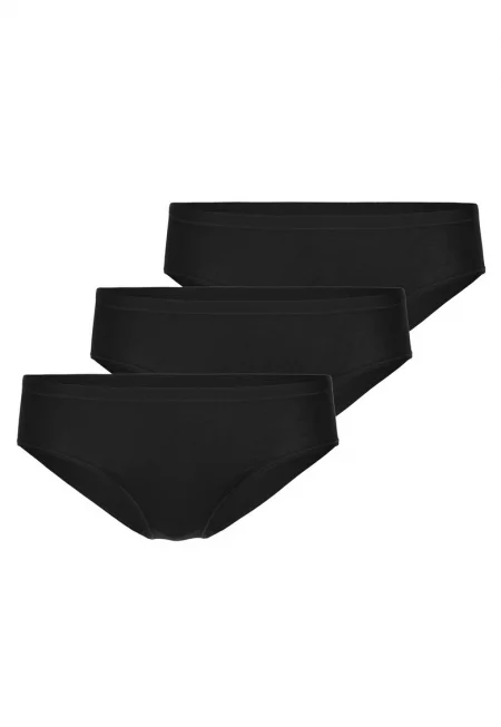 Бикини Natural Comfort - 3 чифта - Черен