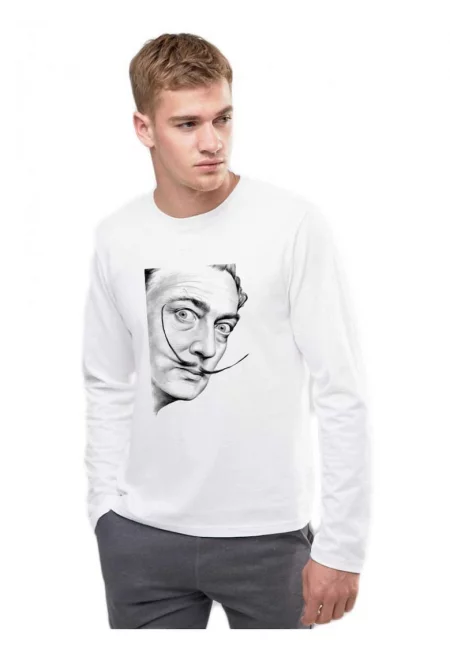 Бяла мъжка блуза - Dali - Portrait