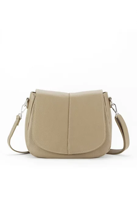 Чанта 8960 123 - Естествена кожа - Бежов