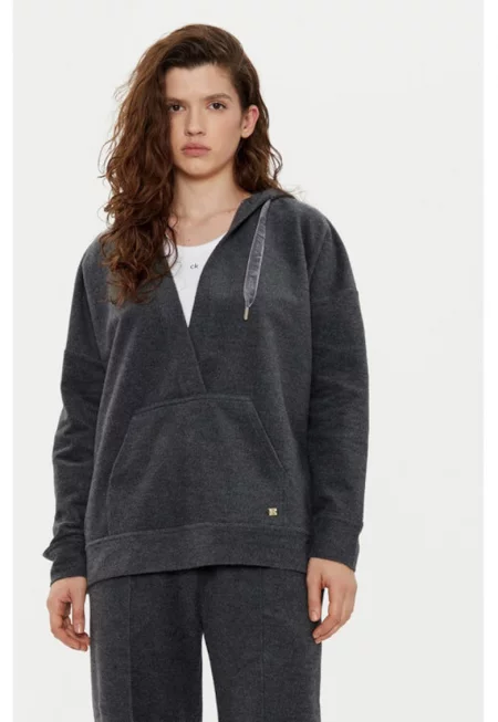 Дамска блуза -  304940002 - Памук - Сив - Сив