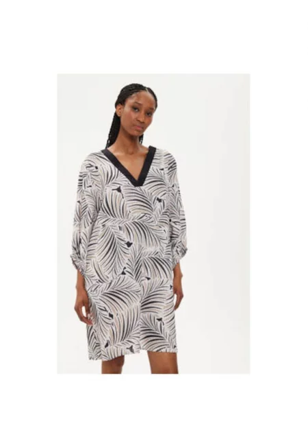 Дамска рокля -  303691103 - Памук - Бежов - Бежов