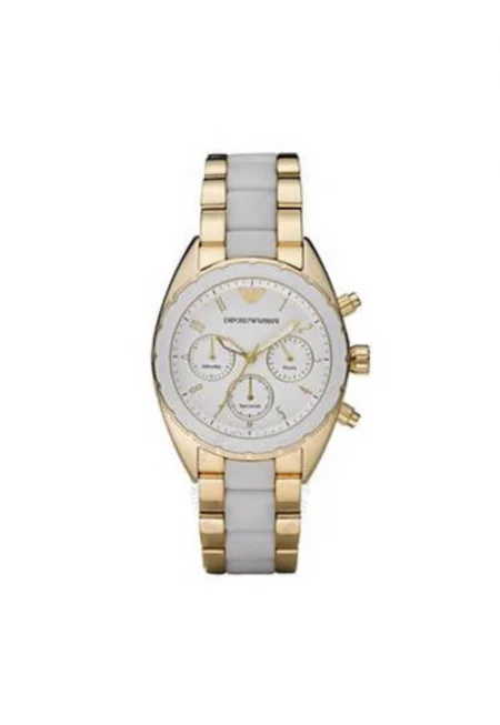 Дамски часовник - ARMANI - Бял - Златист