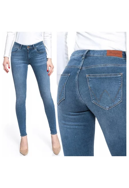 Дамски дънки -  Skinny - 18916-184 - Памучни - W24-L32 US - Сини