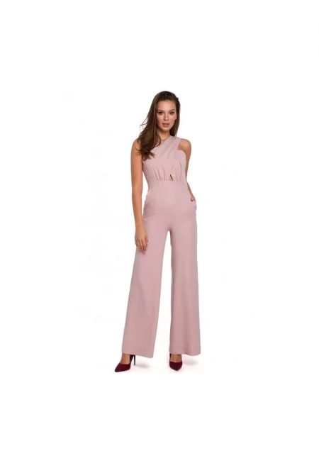 Дамски гащеризон  Полиестер/Еластан - Розов