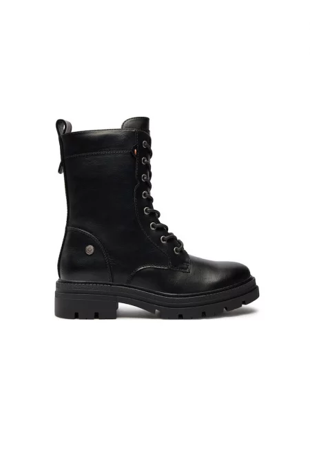 Дамски спортни обувки -  51259 - Екокожа - Черен