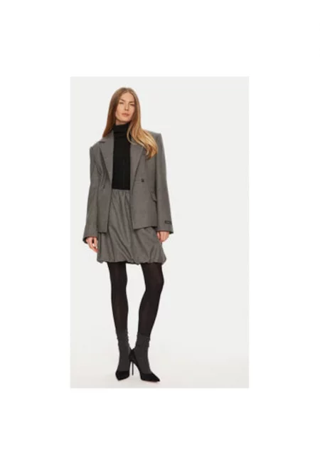 Дамско яке -  304550362 - вълна - сиво