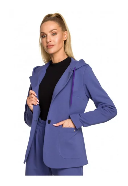 Дамско яке -  Памук/Еластан - Индиго