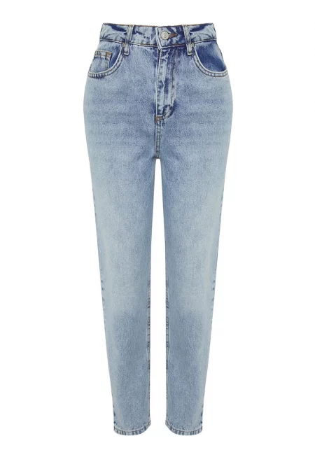 Дънки Mom с висока талия