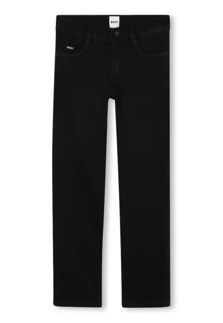 Дънки със средна талия - Черен