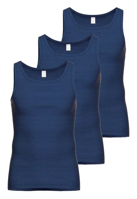 Долна риза с памук - 3 броя - Тъмносин