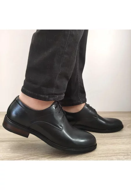 Елегантни мъжки обувки  103-59B-19 Черни - Черни - Черен