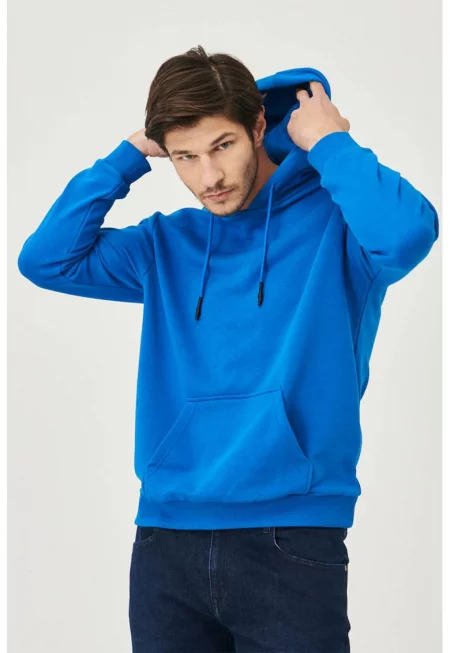 Худи с връзка и джоб кенгуру