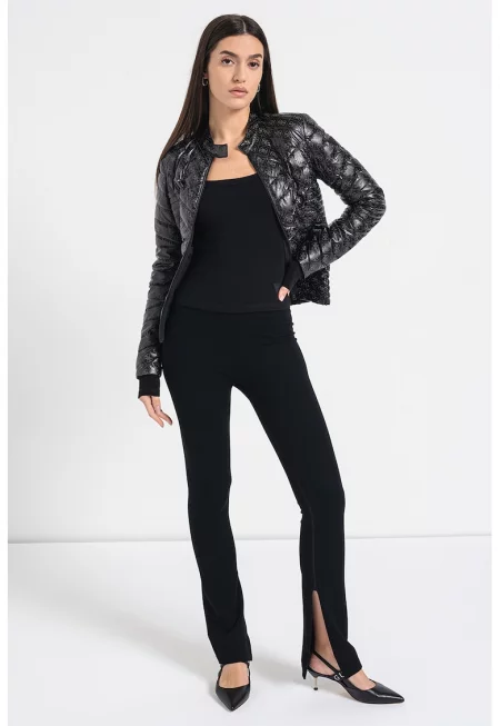 JEANS - Капитонирано яке с лого