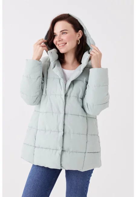 Капитонирано зимно яке с качулка