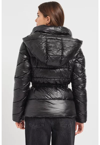 Капитонирано зимно яке с колан