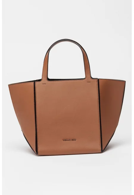 Кожена чанта Jordi - Канелено кафяво