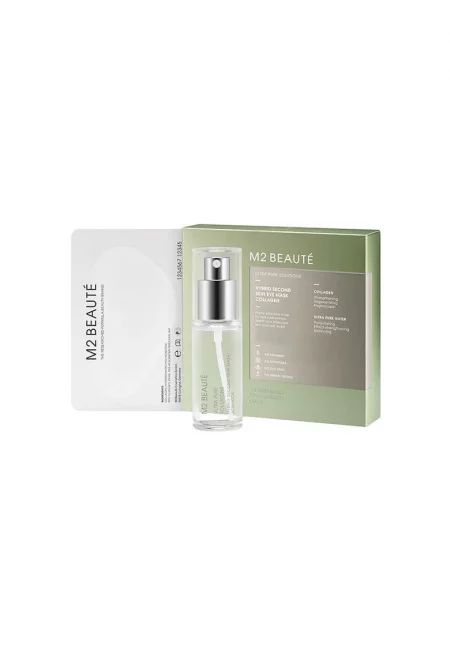 M2 Beaute Ultra Pure Solutions Хибриден комплект за лечение - Спрей за кожа 30 ml + Маска за очи 7x2 бр.