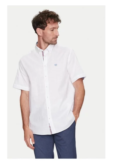 Мъжка риза -  768324 - Бяла - Памук