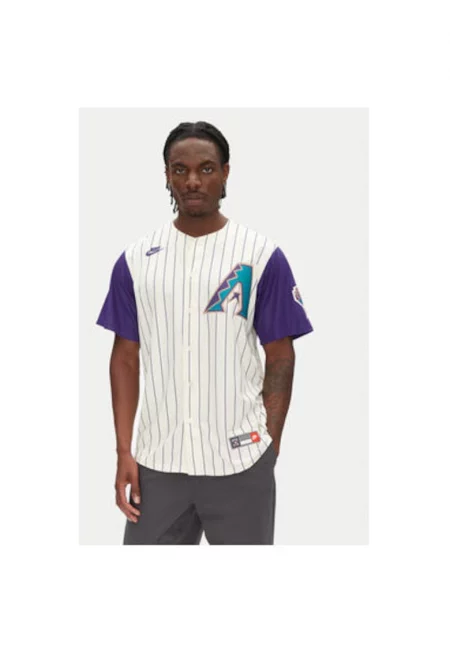 Мъжка тениска  CO25-DIC1-DIA-A3F - Полиестер - Екрю