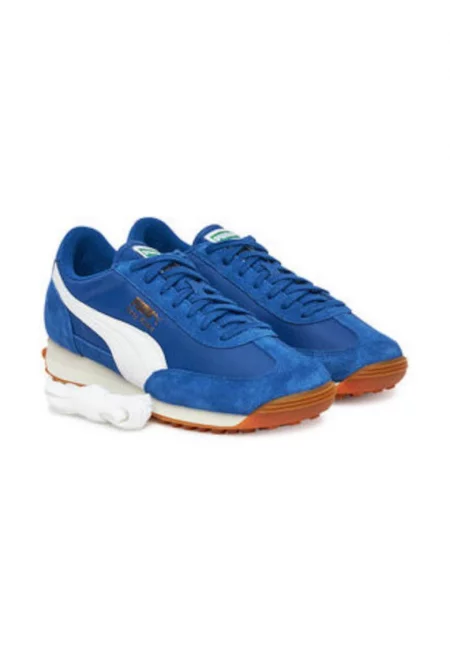 Мъжки кецове -  естествена кожа - син -