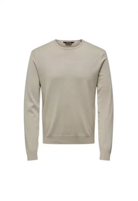 Мъжки пуловер -  302518890 - Вискоза/Полиестер - Бежов - Бежов