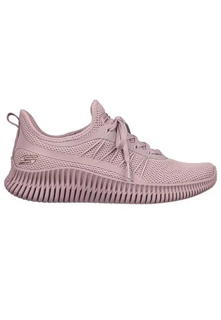 - Мрежести спортни обувки  Bobs Geo - Розово