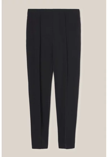 Панталон с релефни детайли - Тъмносин