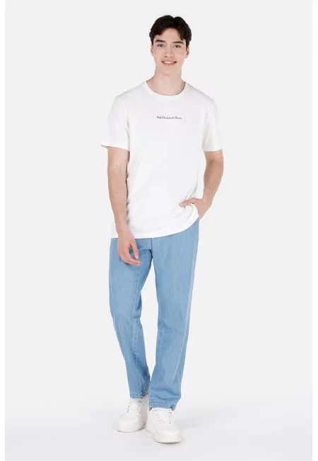 Панталон шамбре - Пастелносин