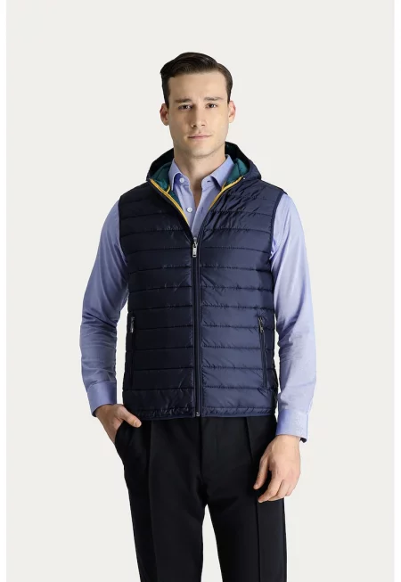 Подплатен елек с качулка