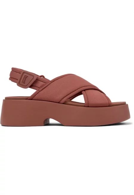 Полускосени сандали 27215 Tasha с велкро - Червен