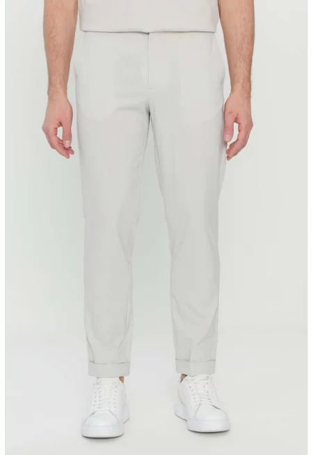 Прав слим панталон - Светло сив