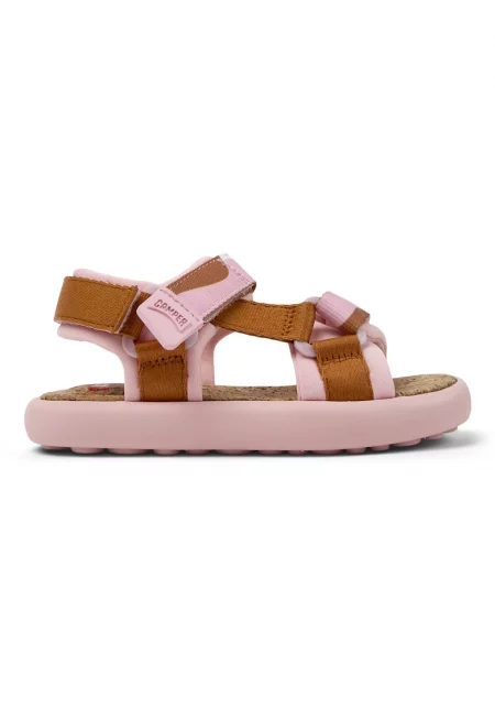 Сандали с велкро - Кафяв