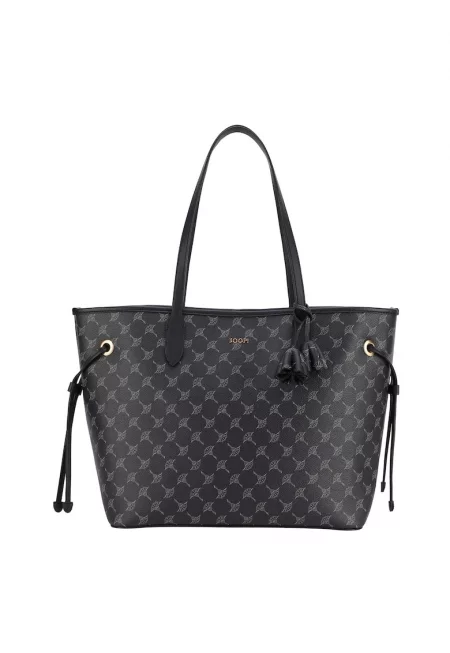 Шопинг чанта Lara от еко кожа - Тъмносин